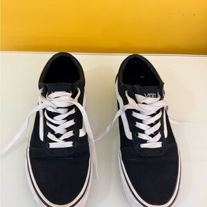 Vans Womens Black and White Sneakers